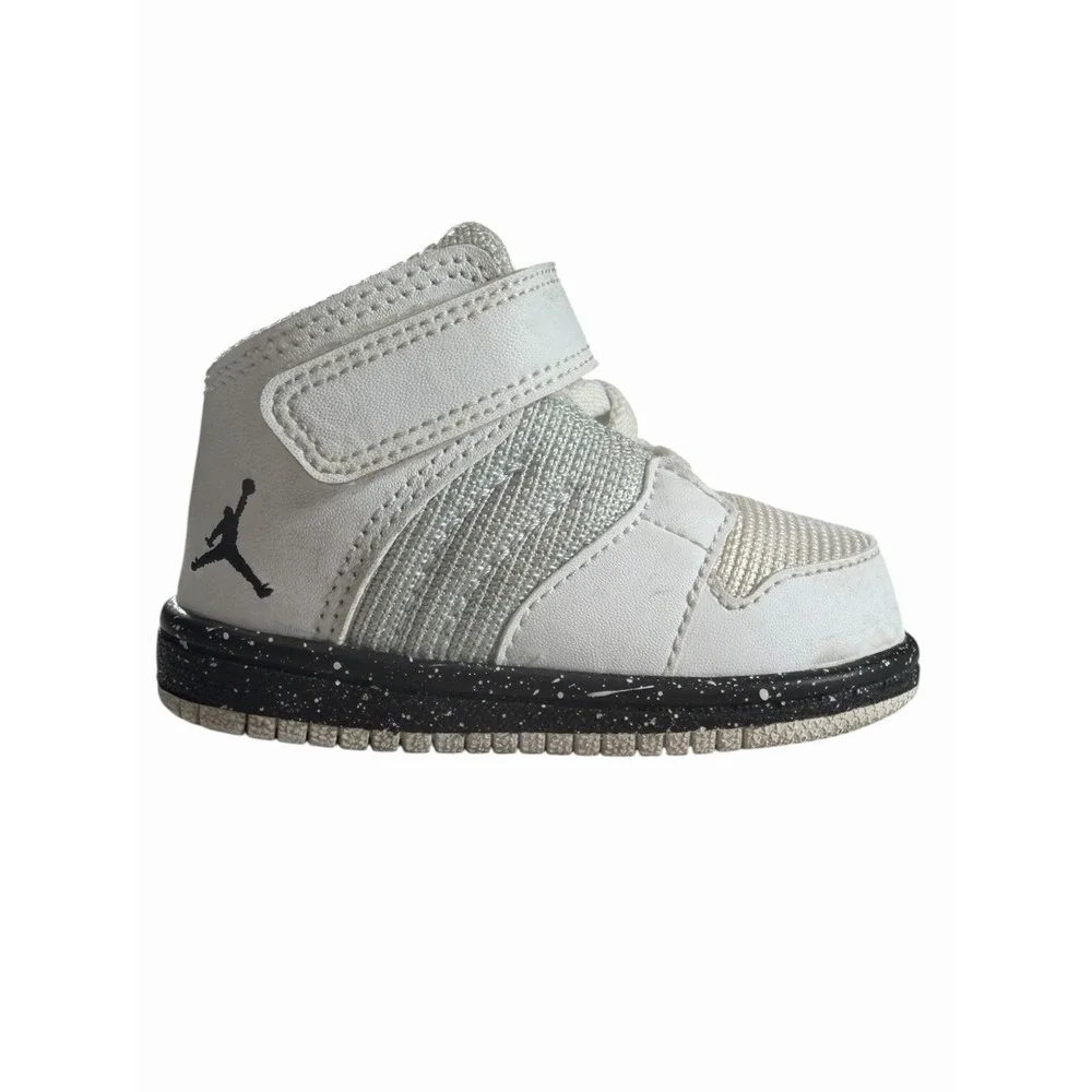 Baby Toddlers Sz 6c‎ Air Jordan High Tops Gray Black White 351028-002